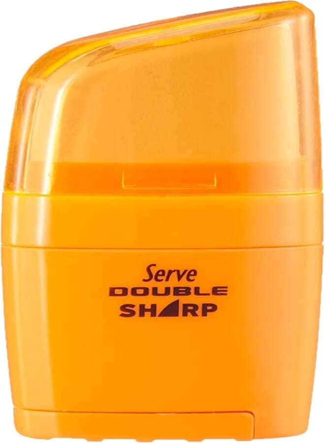 Serve SV-D.SHARP1FT DOUBLE SHARP 2 in 1 Eraser and SharPener - Orange